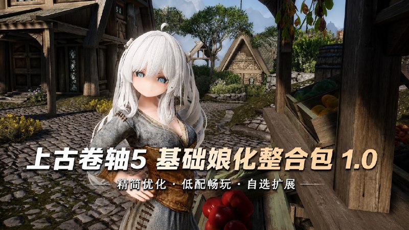 《上古卷轴5》基础娘化Mod整合包v1.0 低配优化版-喵沐资源站